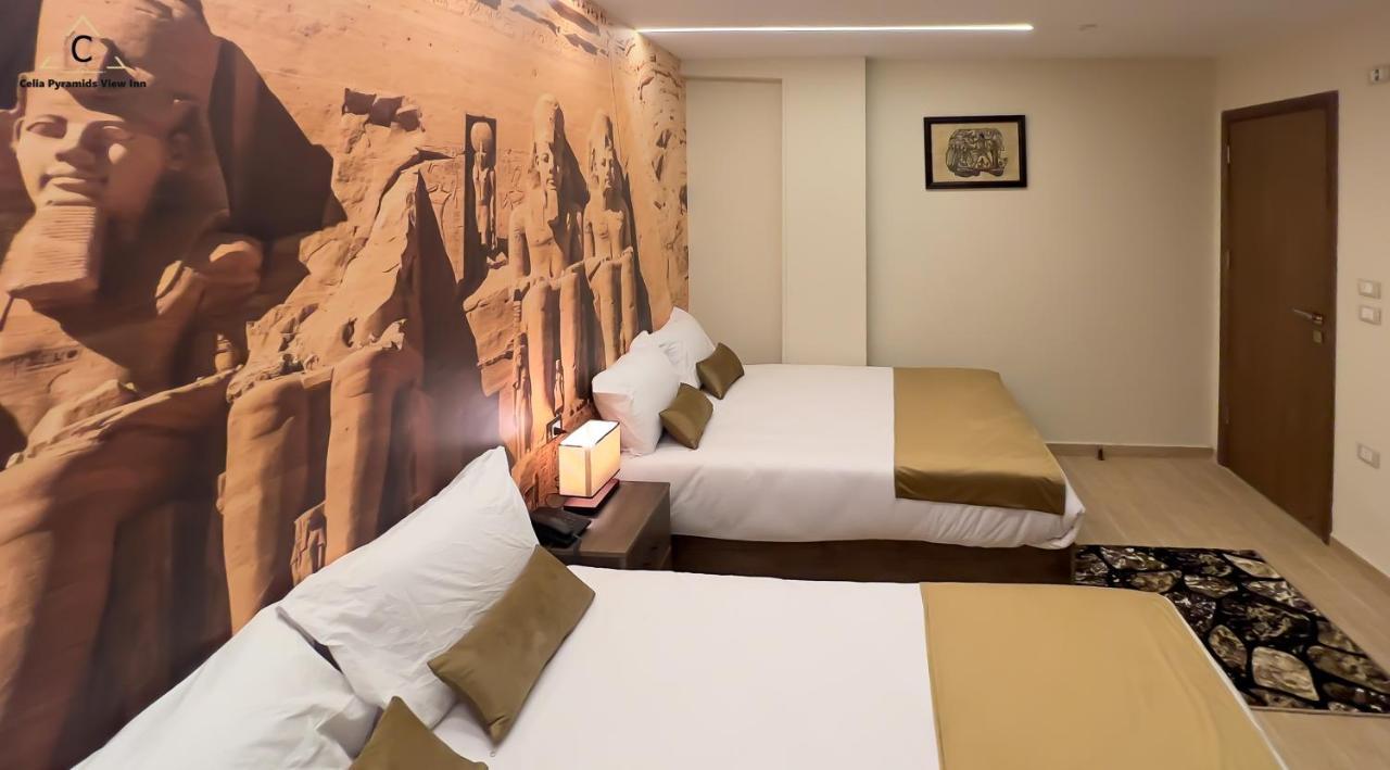 Celia Pyramids View Inn Nazlet el-Sîsi Kültér fotó