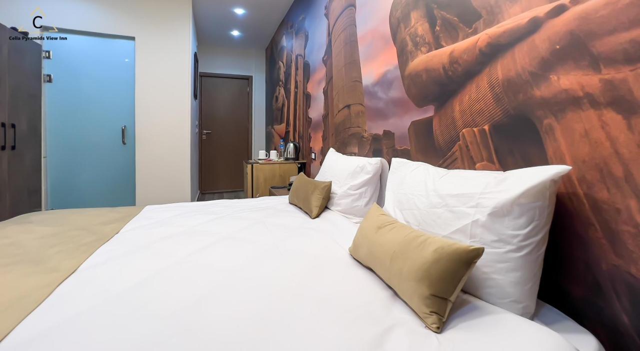 Celia Pyramids View Inn Nazlet el-Sîsi Kültér fotó