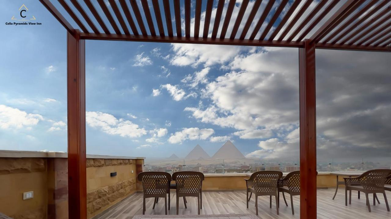 Celia Pyramids View Inn Nazlet el-Sîsi Kültér fotó