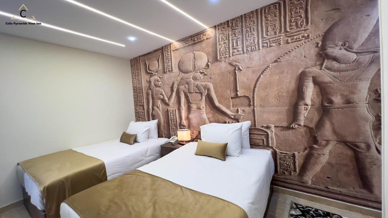 Celia Pyramids View Inn Nazlet el-Sîsi Kültér fotó