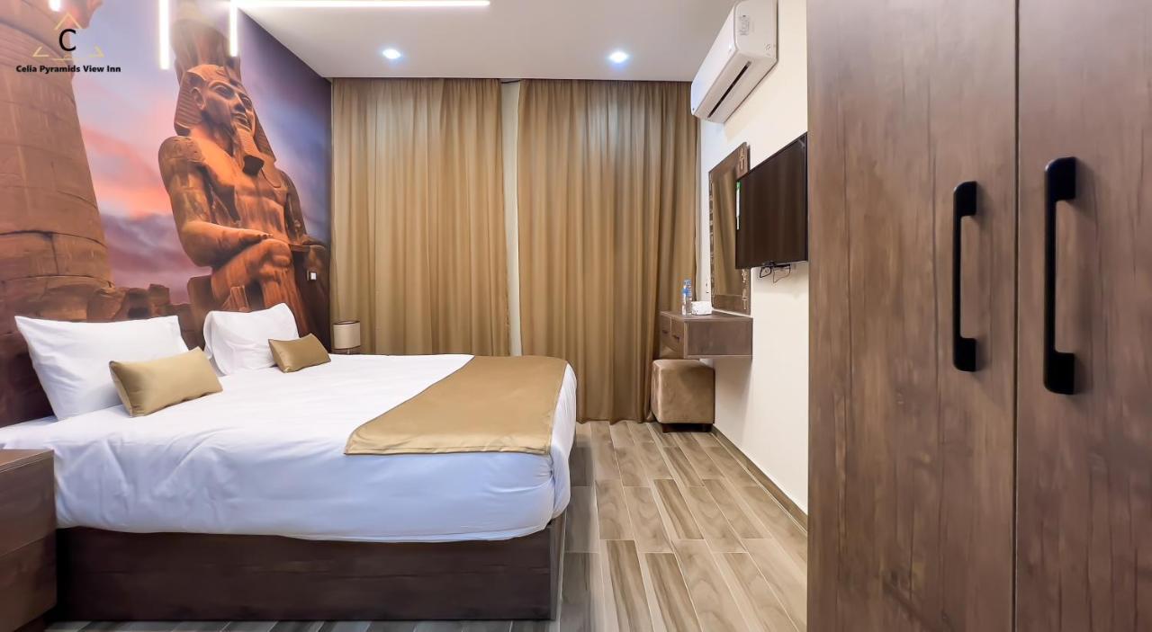 Celia Pyramids View Inn Nazlet el-Sîsi Kültér fotó