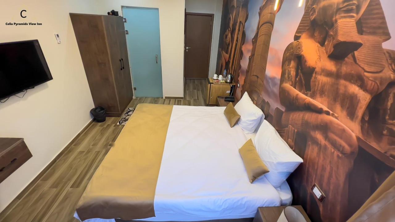 Celia Pyramids View Inn Nazlet el-Sîsi Kültér fotó