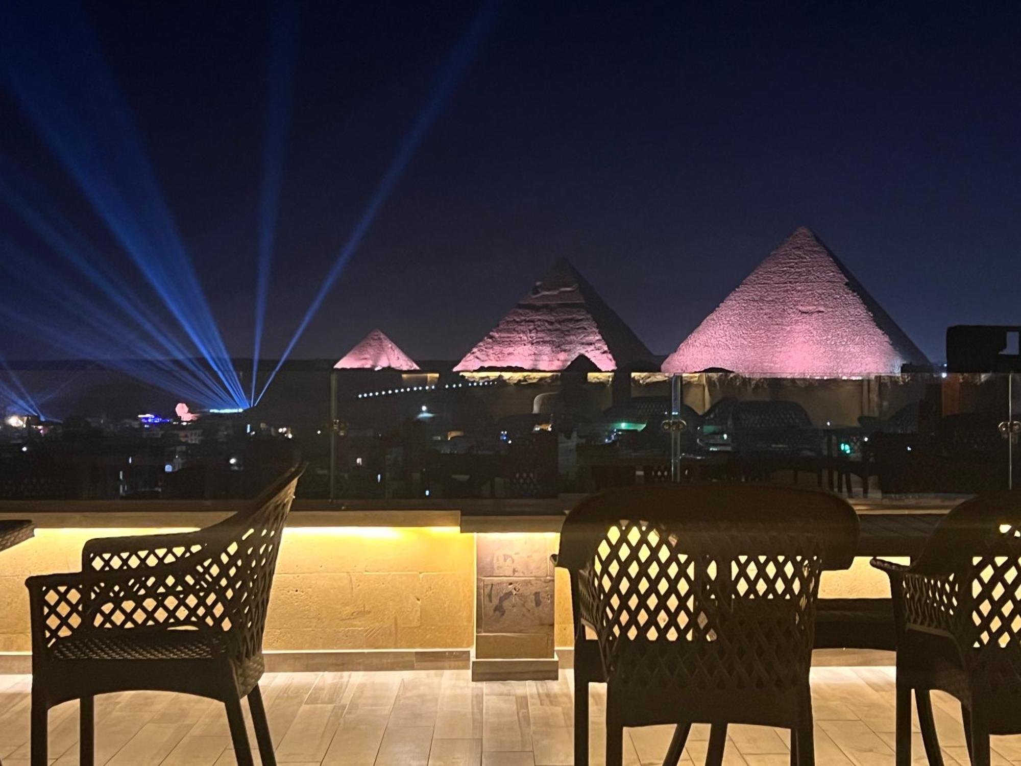 Celia Pyramids View Inn Nazlet el-Sîsi Kültér fotó