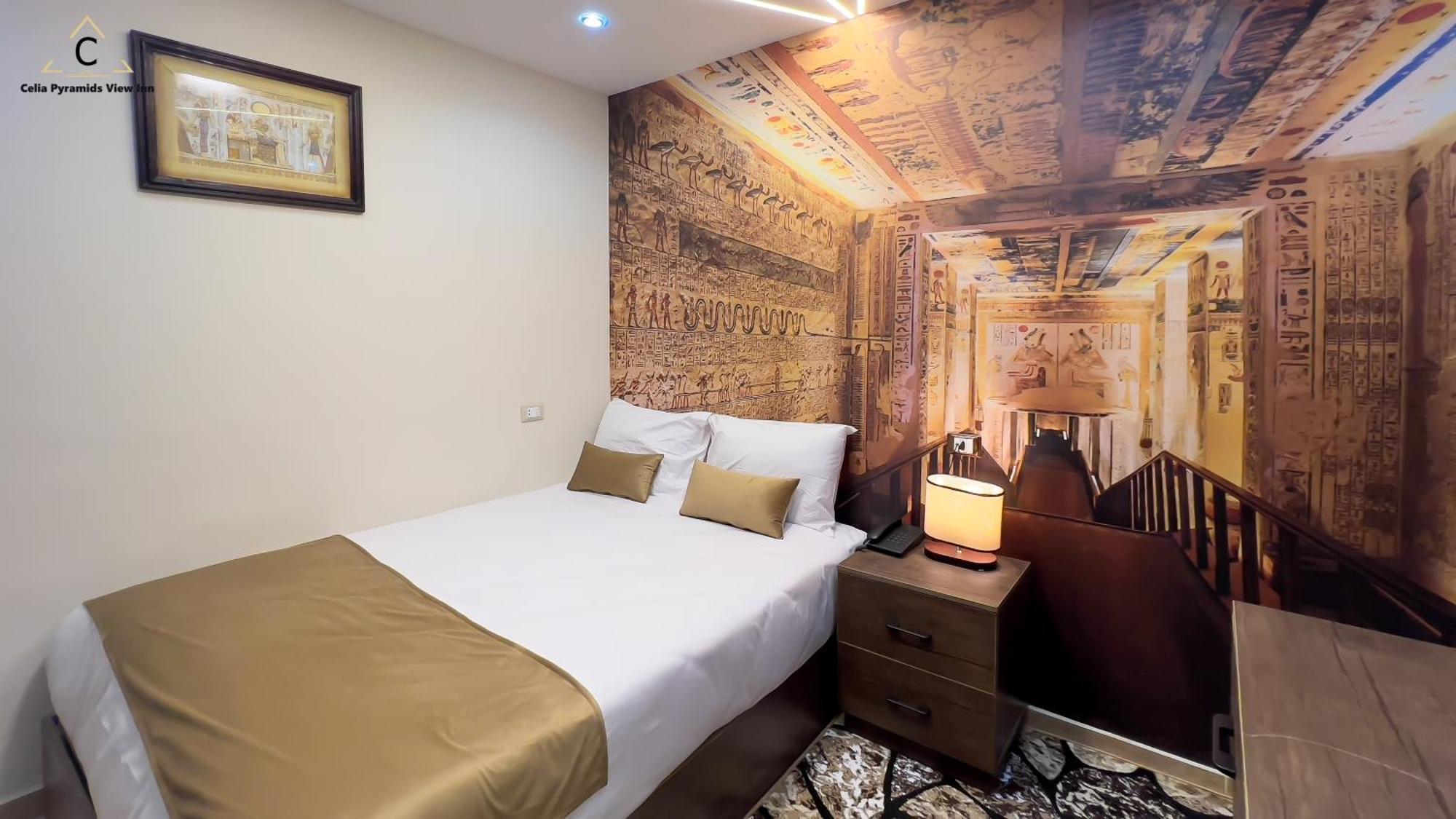 Celia Pyramids View Inn Nazlet el-Sîsi Kültér fotó