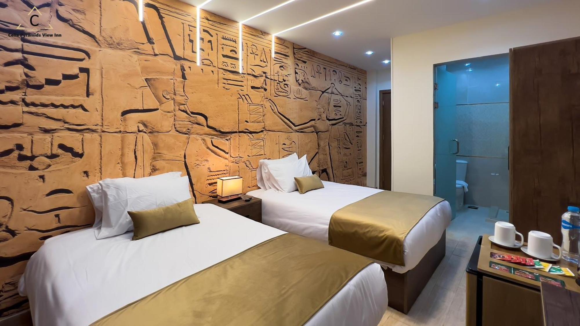 Celia Pyramids View Inn Nazlet el-Sîsi Kültér fotó