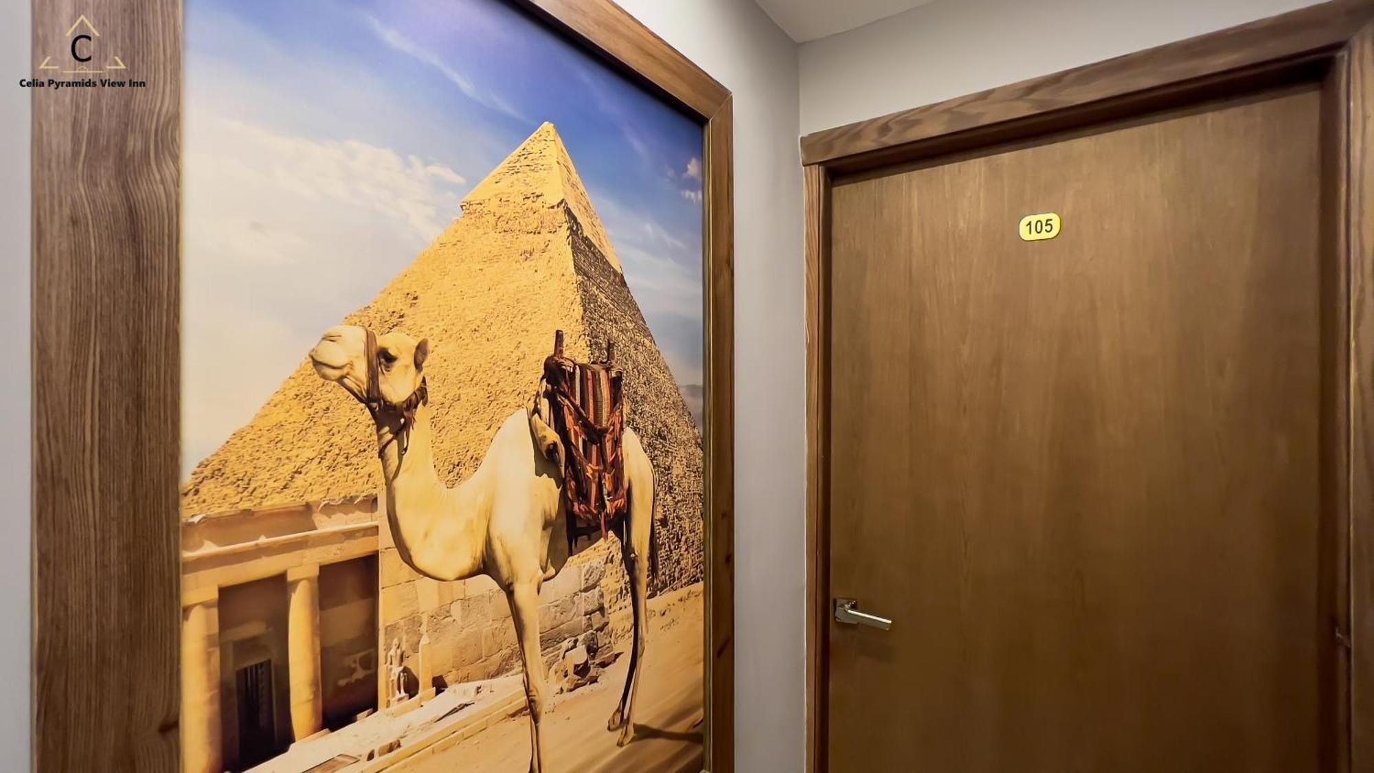 Celia Pyramids View Inn Nazlet el-Sîsi Kültér fotó