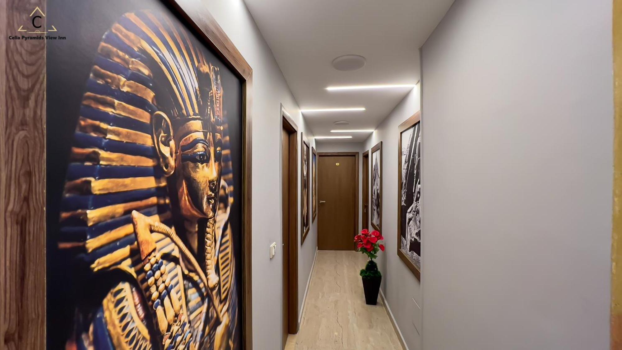 Celia Pyramids View Inn Nazlet el-Sîsi Kültér fotó