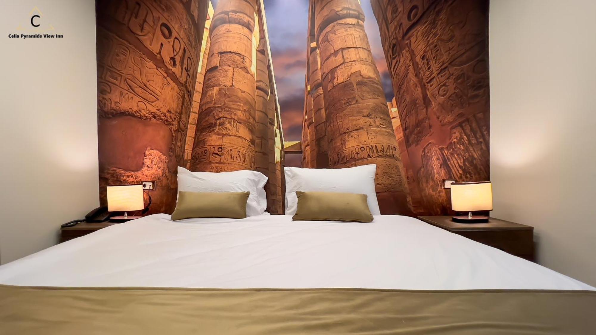 Celia Pyramids View Inn Nazlet el-Sîsi Kültér fotó
