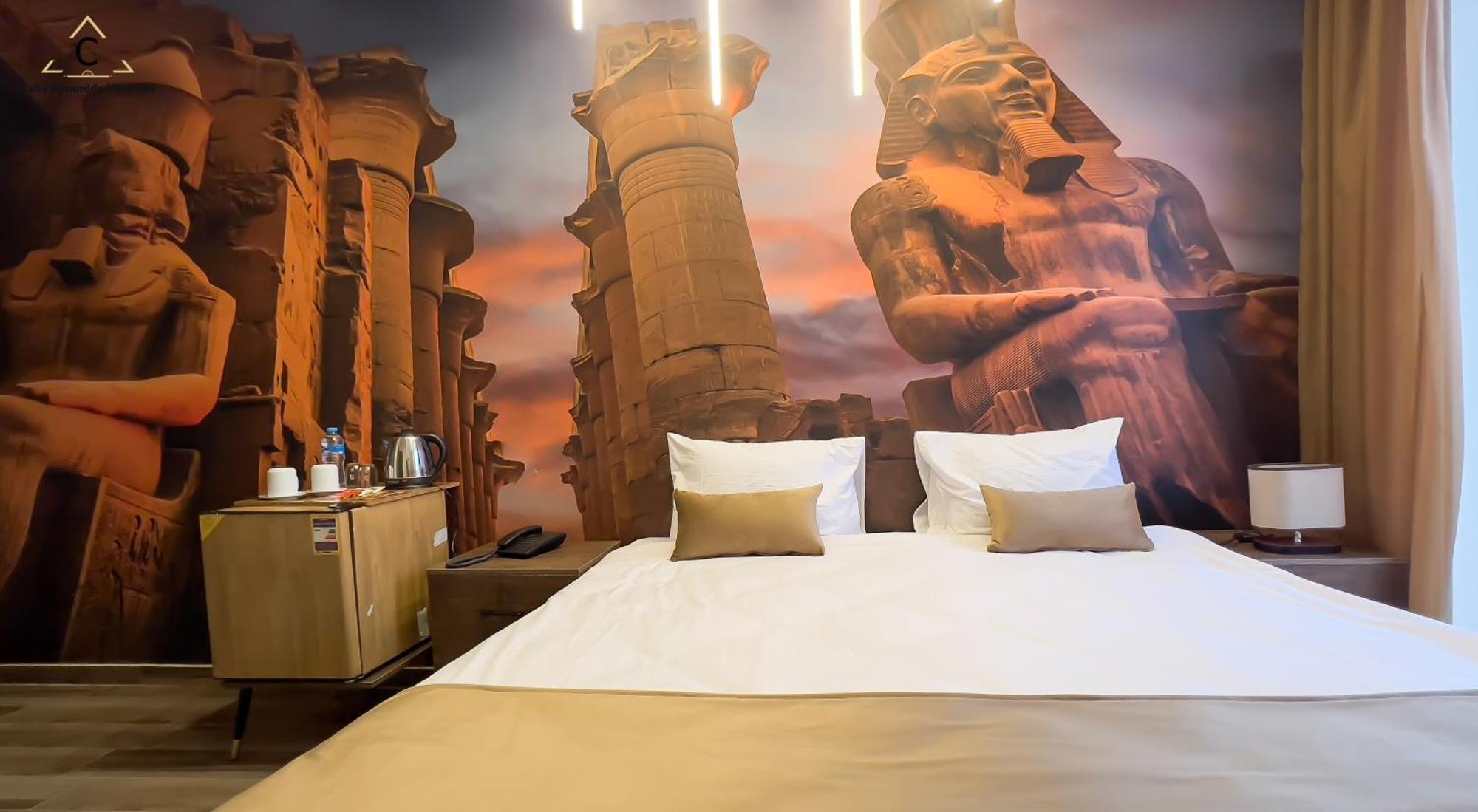 Celia Pyramids View Inn Nazlet el-Sîsi Kültér fotó