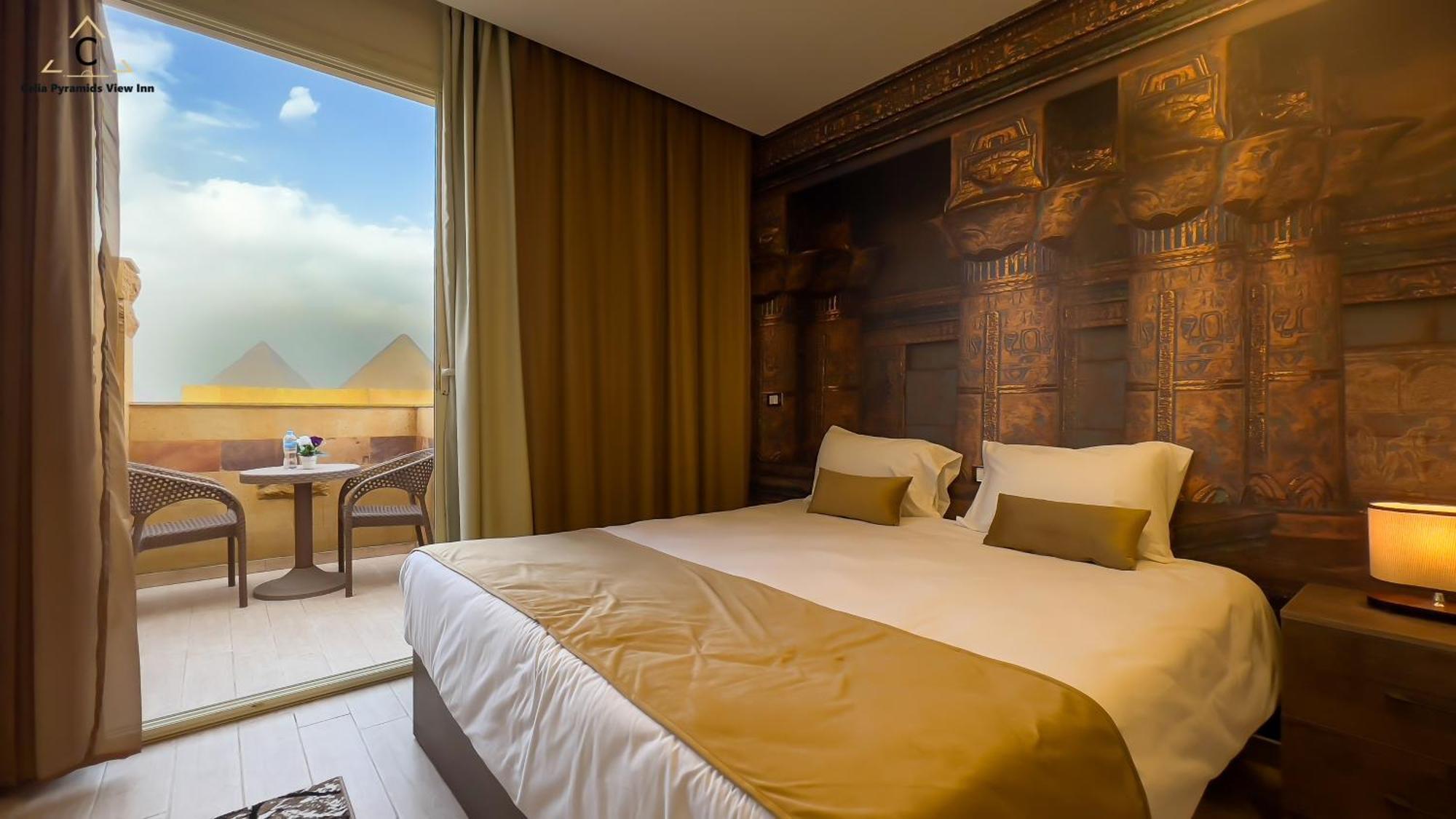 Celia Pyramids View Inn Nazlet el-Sîsi Kültér fotó