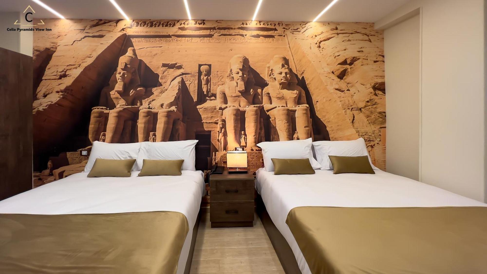 Celia Pyramids View Inn Nazlet el-Sîsi Kültér fotó