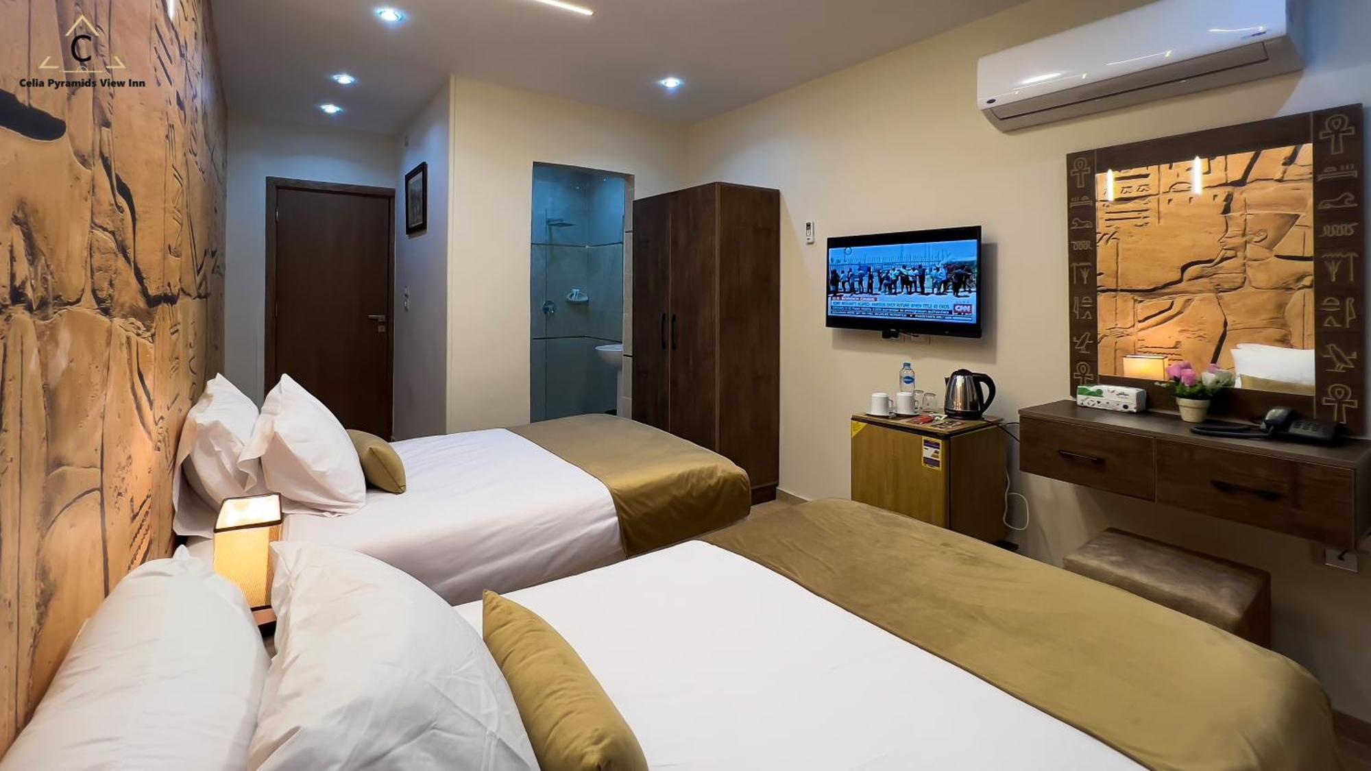Celia Pyramids View Inn Nazlet el-Sîsi Kültér fotó