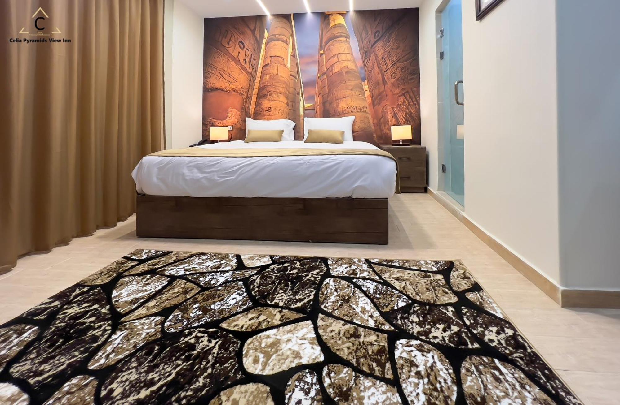 Celia Pyramids View Inn Nazlet el-Sîsi Kültér fotó