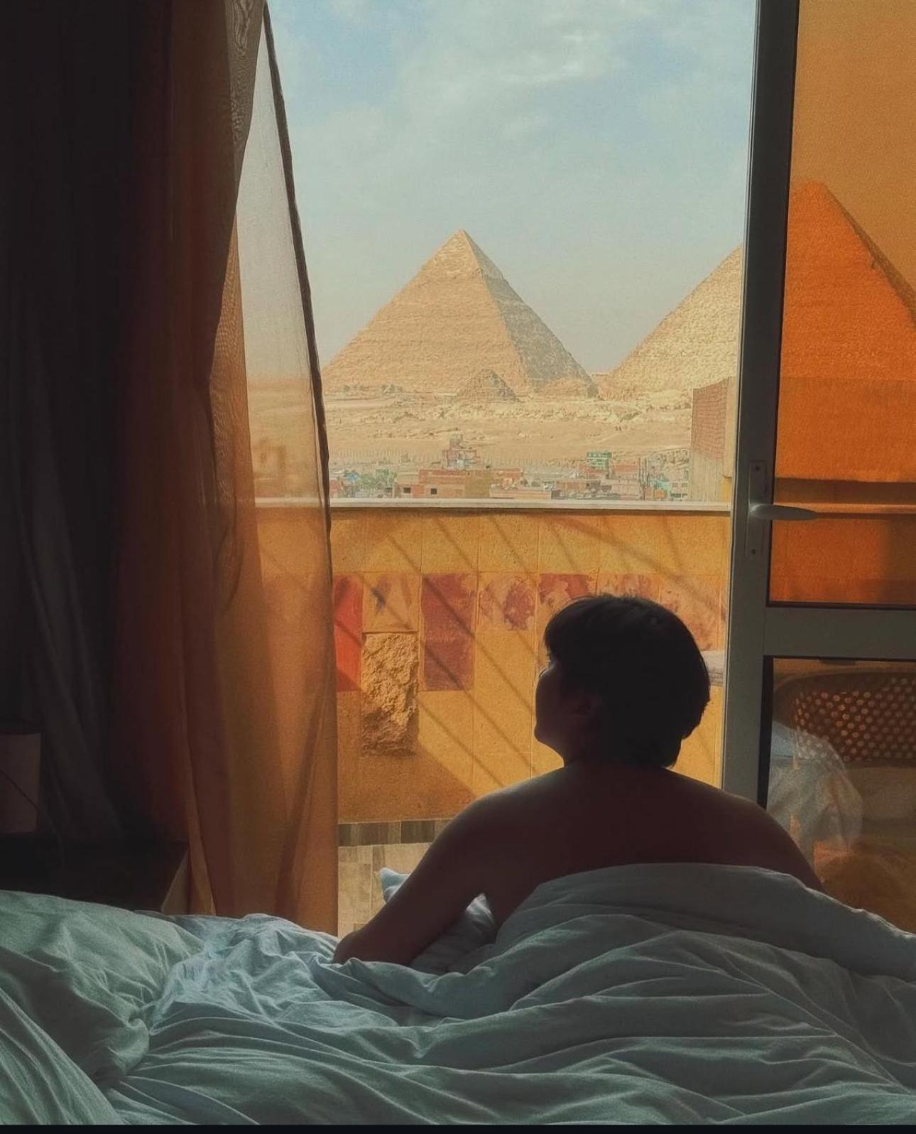 Celia Pyramids View Inn Nazlet el-Sîsi Kültér fotó
